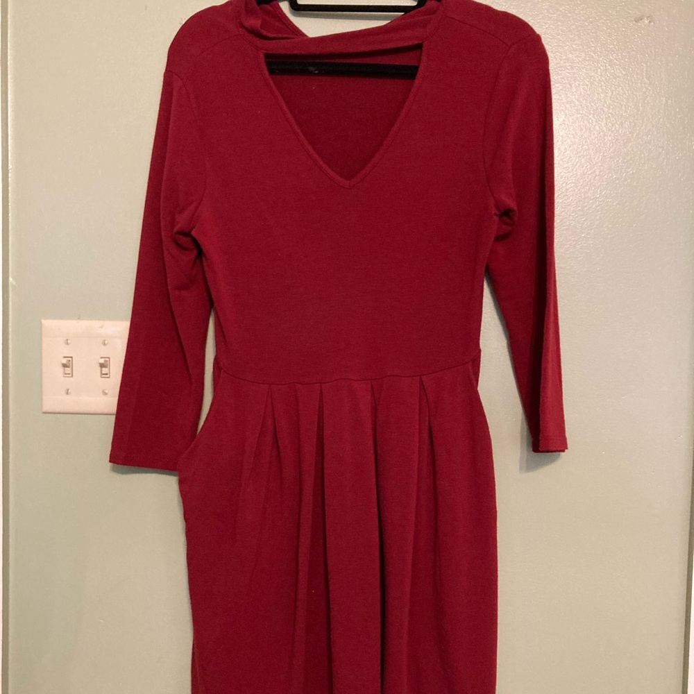 Wine Red boutique dress